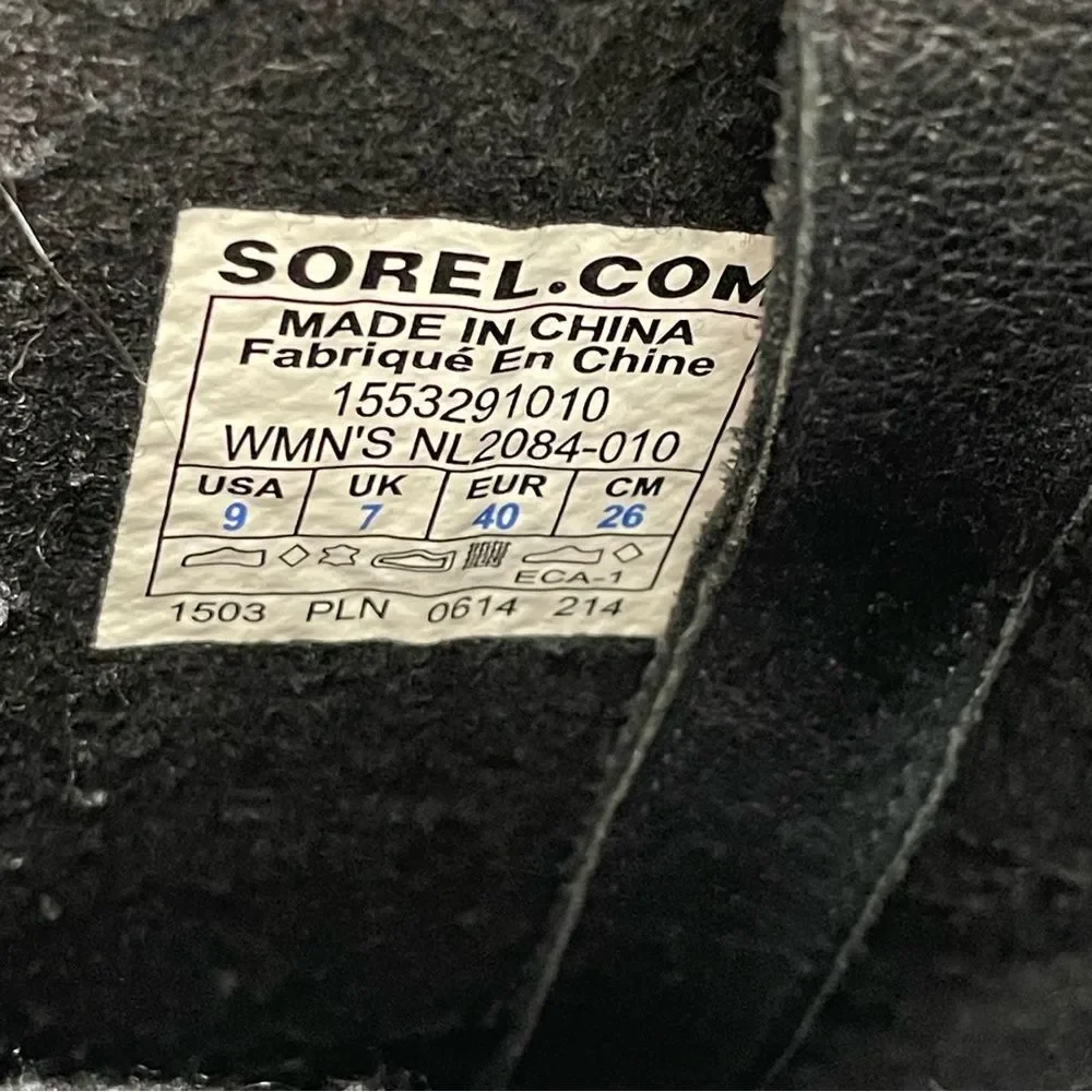 Sorel Joan of Arctic Black Waterproof Tall Winter Boots